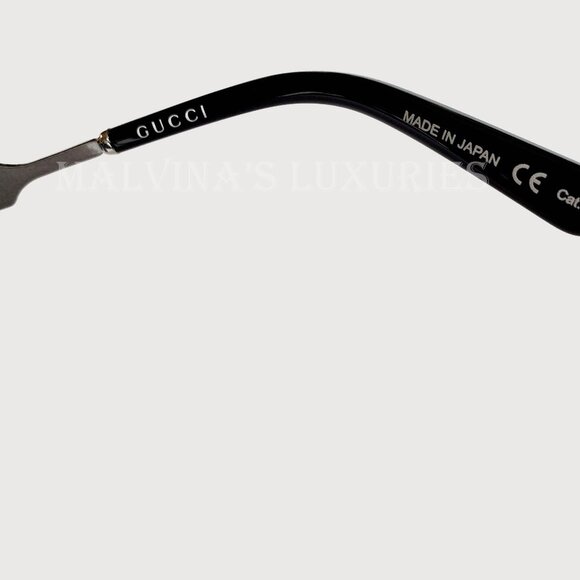GUCCI SUNGLASSES GG00074 SK 005 LIGHT ROUND FRAME ACETATE METAL GG LOGO ENGRAVED - Picture 8 of 11